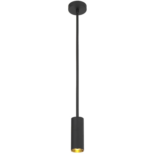Kudo 1LT Pendant Black & Gold