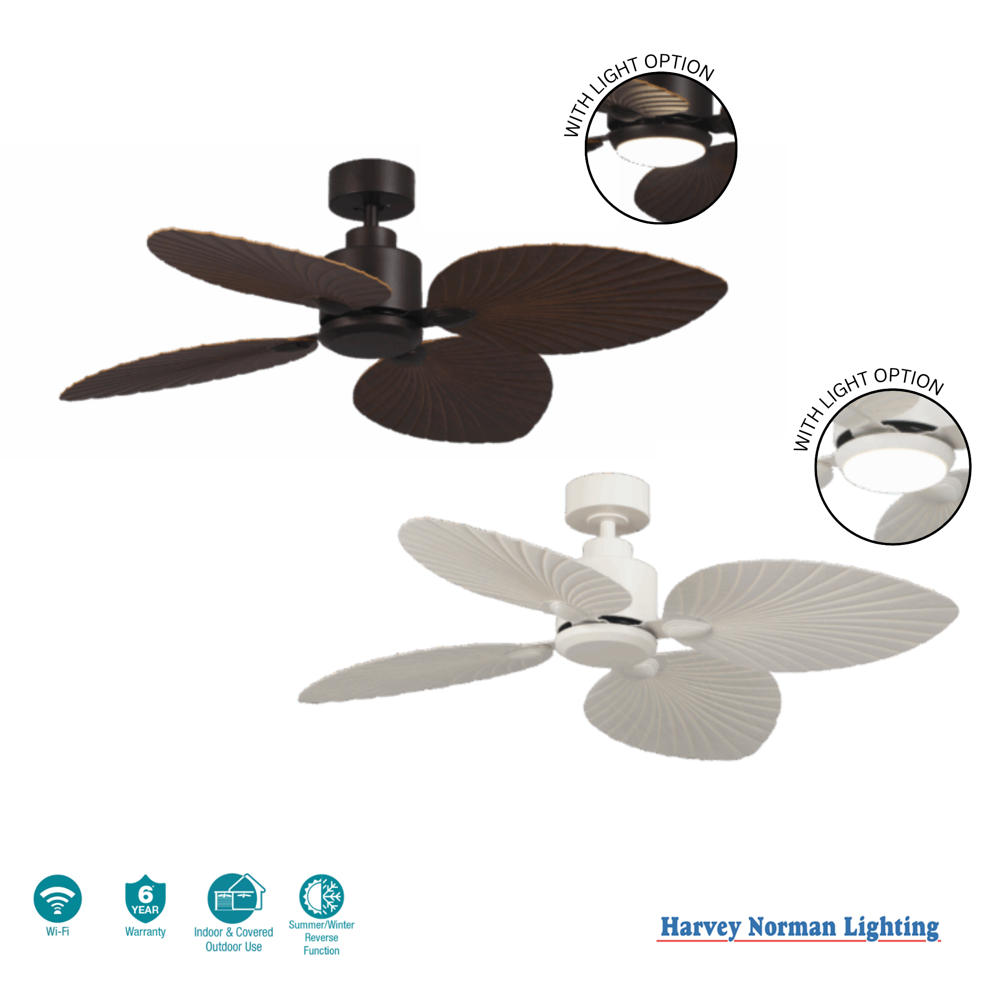 Kingston DC 50″ Smart Ceiling Fan With WIFI Remote Control