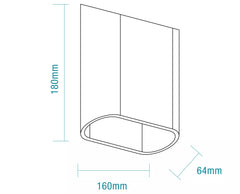 Kiora 10W LED Wall Light White