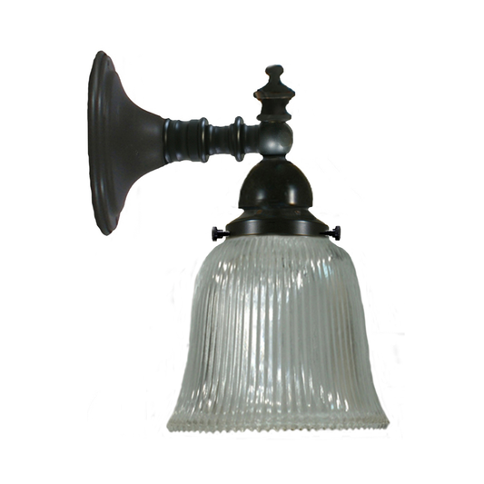 Koscina Wall Light with Zipper Clear Glass Black
