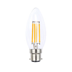 LED Filament Fancy Candle Dimmable 4W B22 Globe