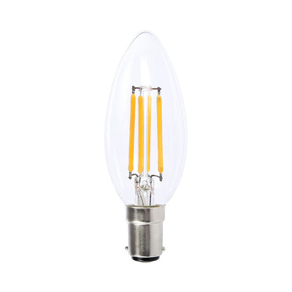 LED Filament Fancy Candle Dimmable 4W B15 Globe