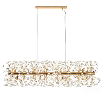 Lerida 12LT Rectangular Gold Pendant