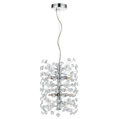 Lerida 6LT Vertical Chrome Pendant