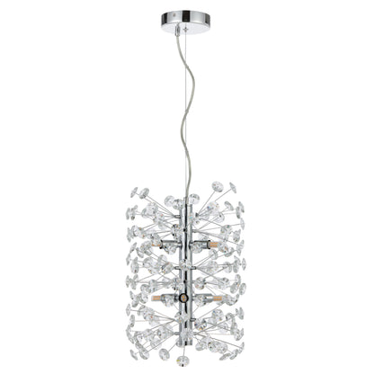 Lerida 6LT Vertical Chrome Pendant