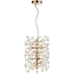 Lerida 6LT Vertical Gold Pendant