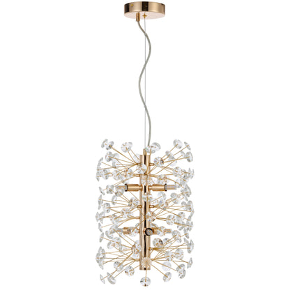 Lerida 6LT Vertical Gold Pendant