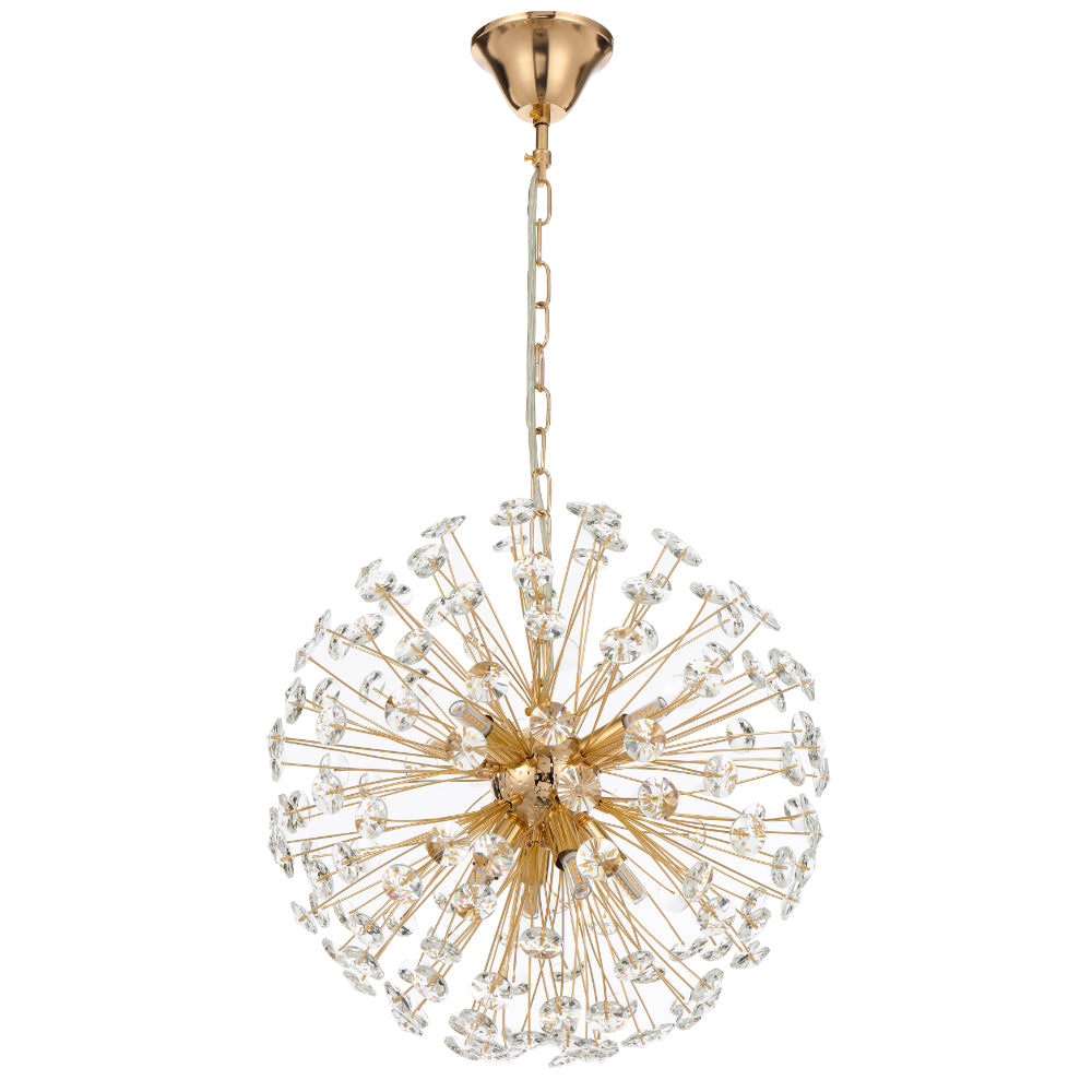 Lerida 8LT Round Gold Pendant