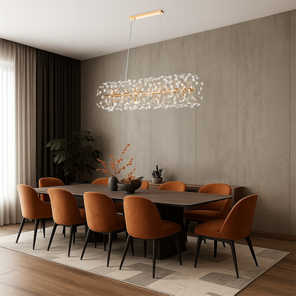 Lerida 12LT Rectangular Gold Pendant