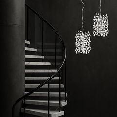 Lerida 6LT Vertical Chrome Pendant
