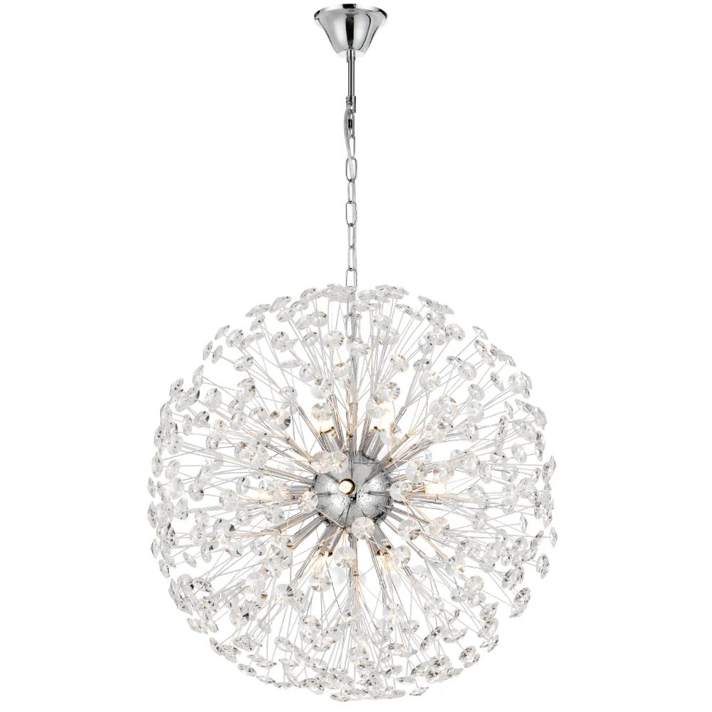 Lerida 12LT Round Chrome Pendant