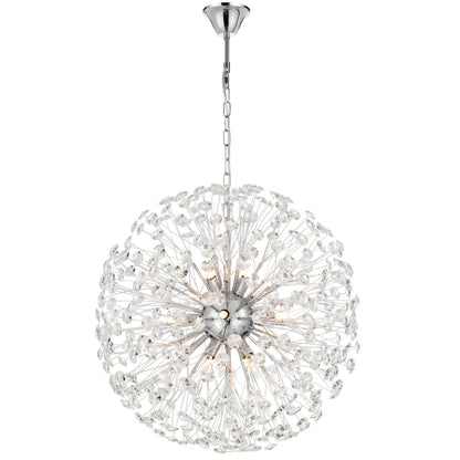 Lerida 12LT Round Chrome Pendant