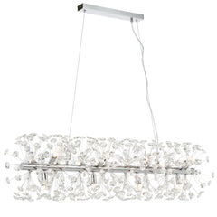 Lerida 12LT Rectangular Chrome Pendant