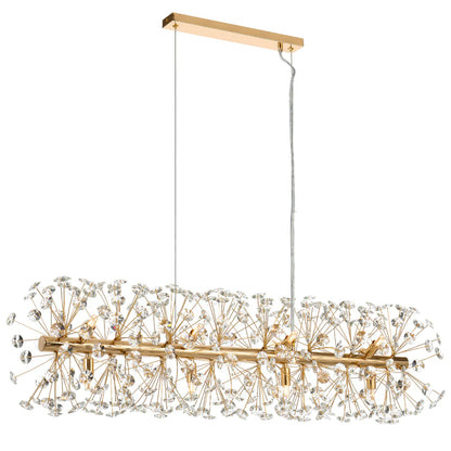 Lerida 12LT Rectangular Gold Pendant