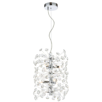 Lerida 6LT Vertical Chrome Pendant