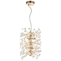 Lerida 6LT Vertical Gold Pendant