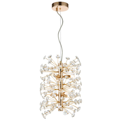 Lerida 6LT Vertical Gold Pendant