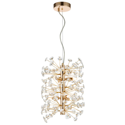 Lerida 6LT Vertical Gold Pendant
