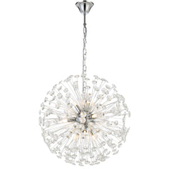 Lerida 9LT Round Chrome Pendant