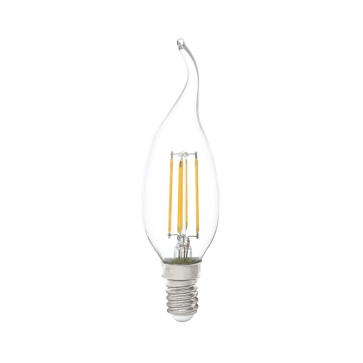 LED Filament Flame Candle Dimmable 4W E14 Globe