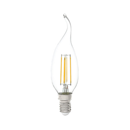 LED Filament Flame Candle Dimmable 4W E14 Globe