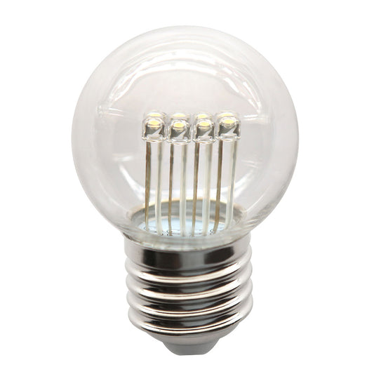 LED Fancy Round Glitter 1W E27 2700k Globe