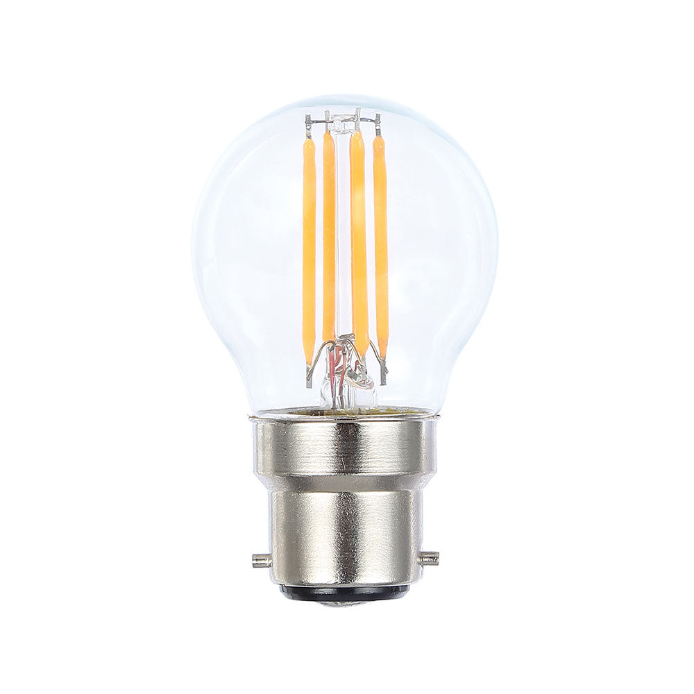 LED filament Fancy Round Dimmable 4W B22 Globe