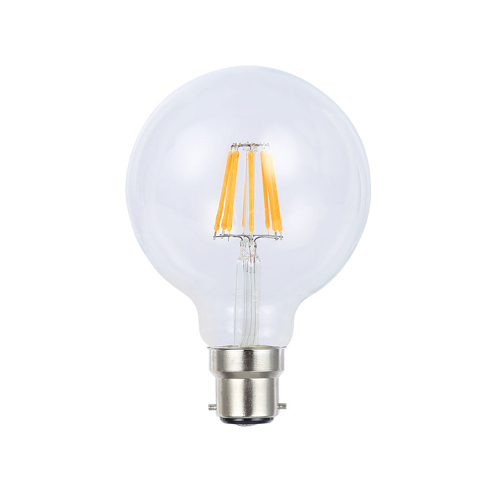 LED Filament G95 Spherical Dimmable 8W B22 Globe