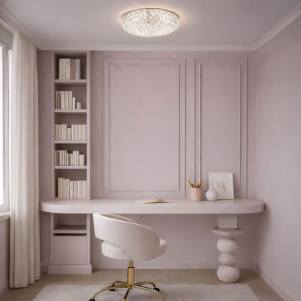 Lilac 18W Tri-Colour LED Oyster