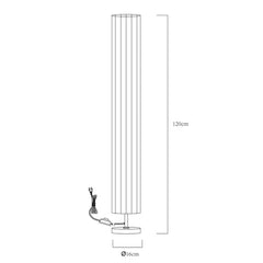 Eclara 2LT Fabric Floor Lamp