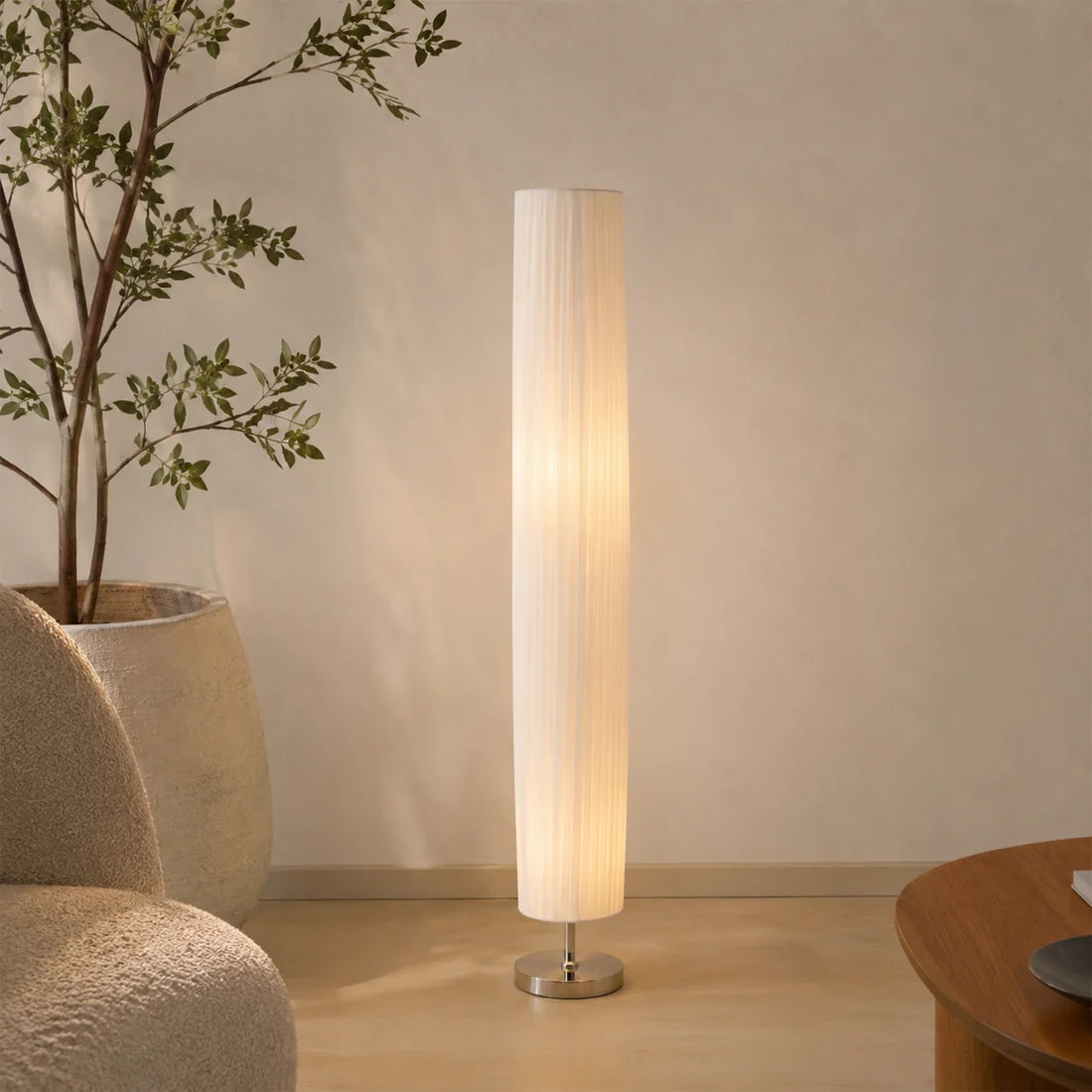Eclara 2LT Fabric Floor Lamp