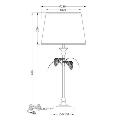 Paloma Palm Table Lamp