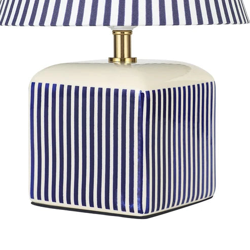 Amaris Striped Ceramic Table Lamp