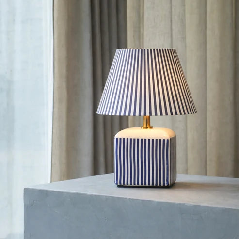 Amaris Striped Ceramic Table Lamp