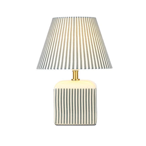 Amaris Striped Ceramic Table Lamp