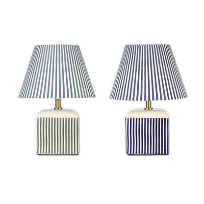 Amaris Striped Ceramic Table Lamp