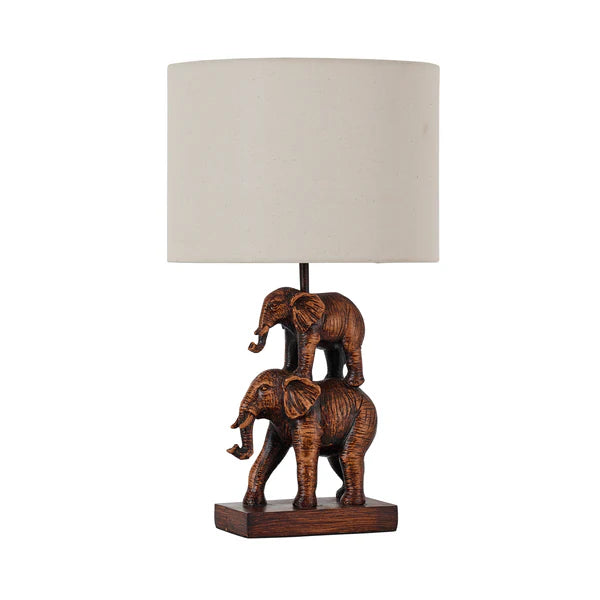 Mother & Calf Elephant LED Table Lamp
