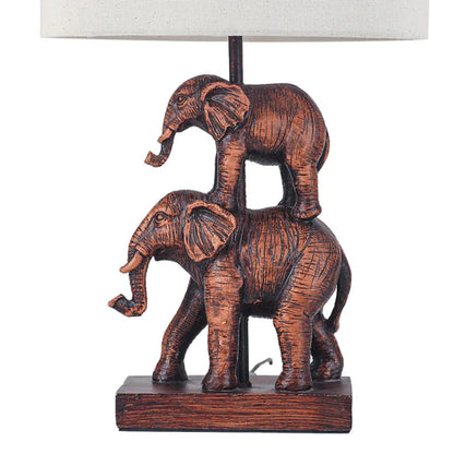 Mother & Calf Elephant LED Table Lamp