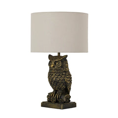 Owl Sculpture LED Table Lamp