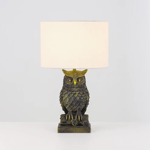 Owl Sculpture LED Table Lamp