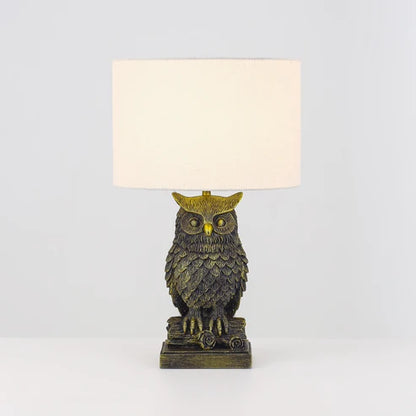Owl Sculpture LED Table Lamp