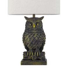 Owl Sculpture LED Table Lamp