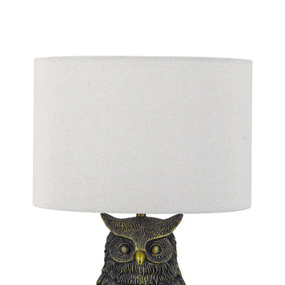 Owl Sculpture LED Table Lamp