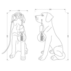 Golden Retriever LED Table Lamp