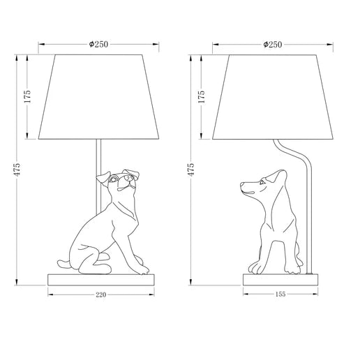 Jack Russell LED Table Lamp
