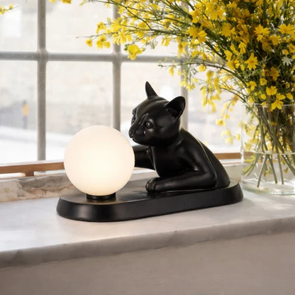 Cat Touching Ball LED Table Lamp