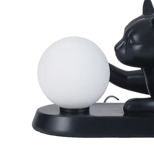 Cat Touching Ball LED Table Lamp