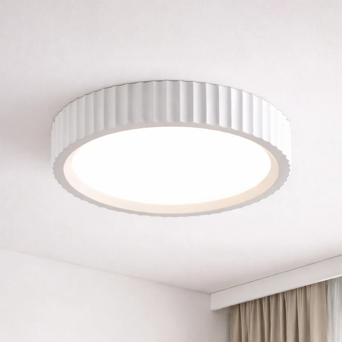 Mallory Plaster LED Ceiling Light