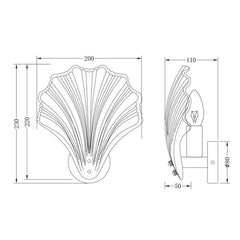 Aurora Glass Wall Light