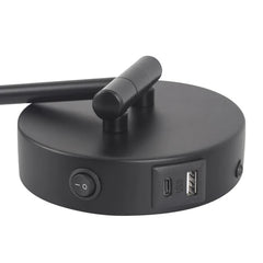 Beatrice Swingarm Wall Light with Charging Ports